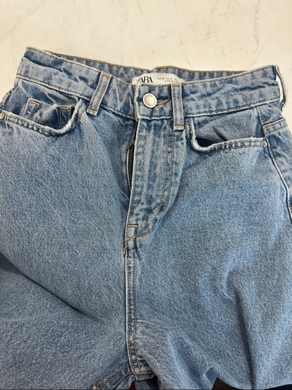 NEW ZARA BAGGY WIDE LEG JEANS - Picture 12 of 15